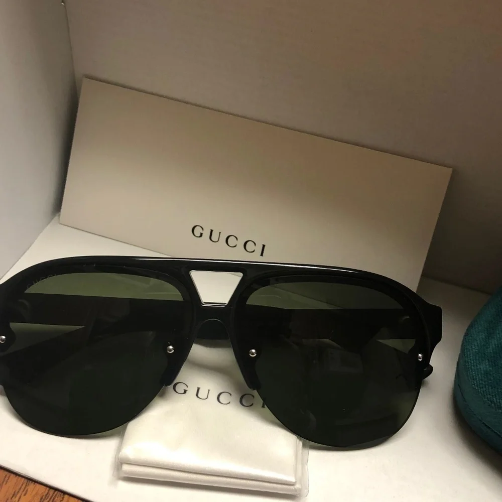 Gucci Black Aviators Brand New With Box